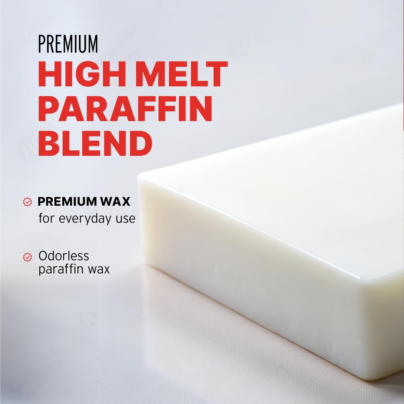 10 lb Pack of Easy-to-Use Paraffin Wax Pastilles for Candle Making with 160F Melt Point