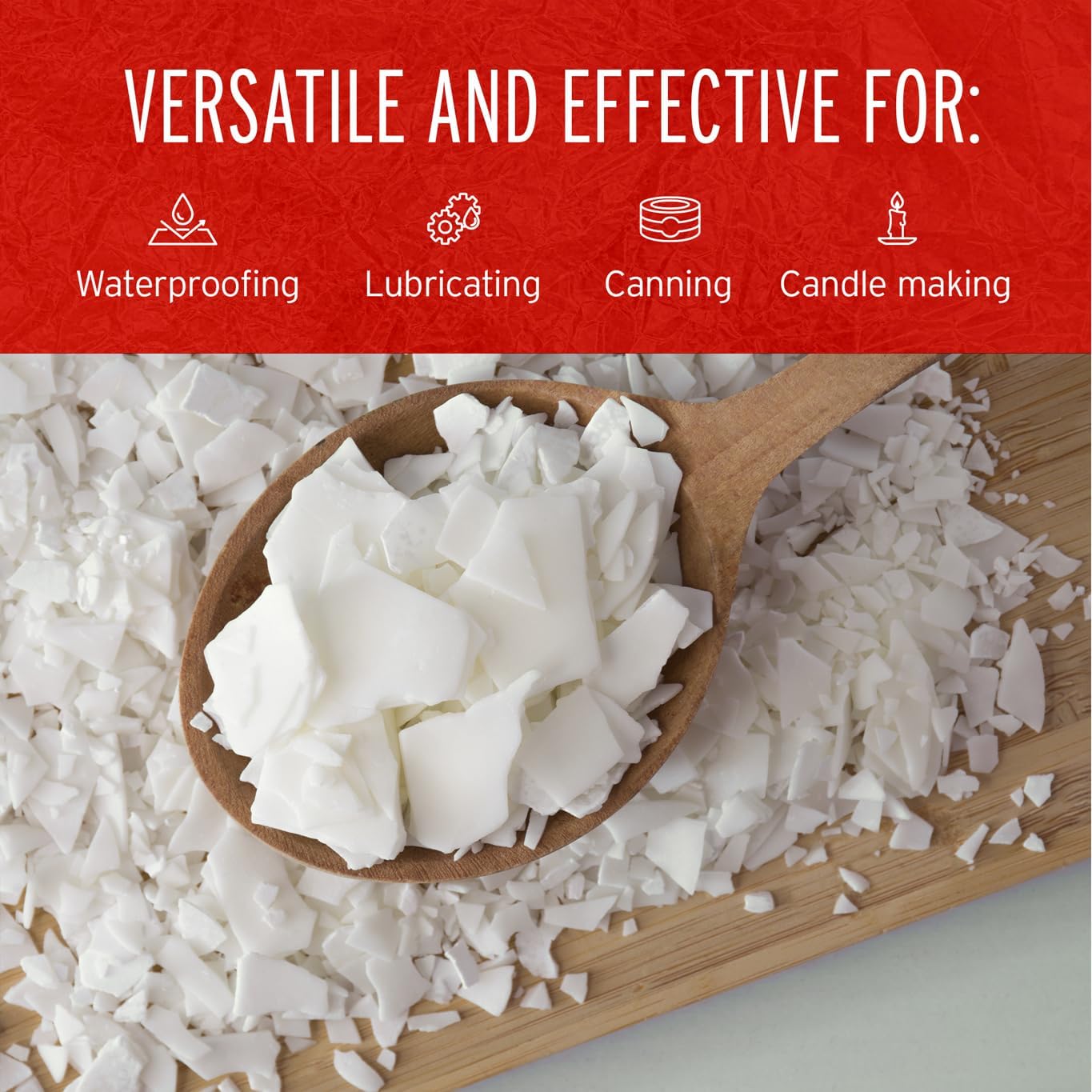 10 lb Pack of Easy-to-Use Paraffin Wax Pastilles for Candle Making with 160F Melt Point