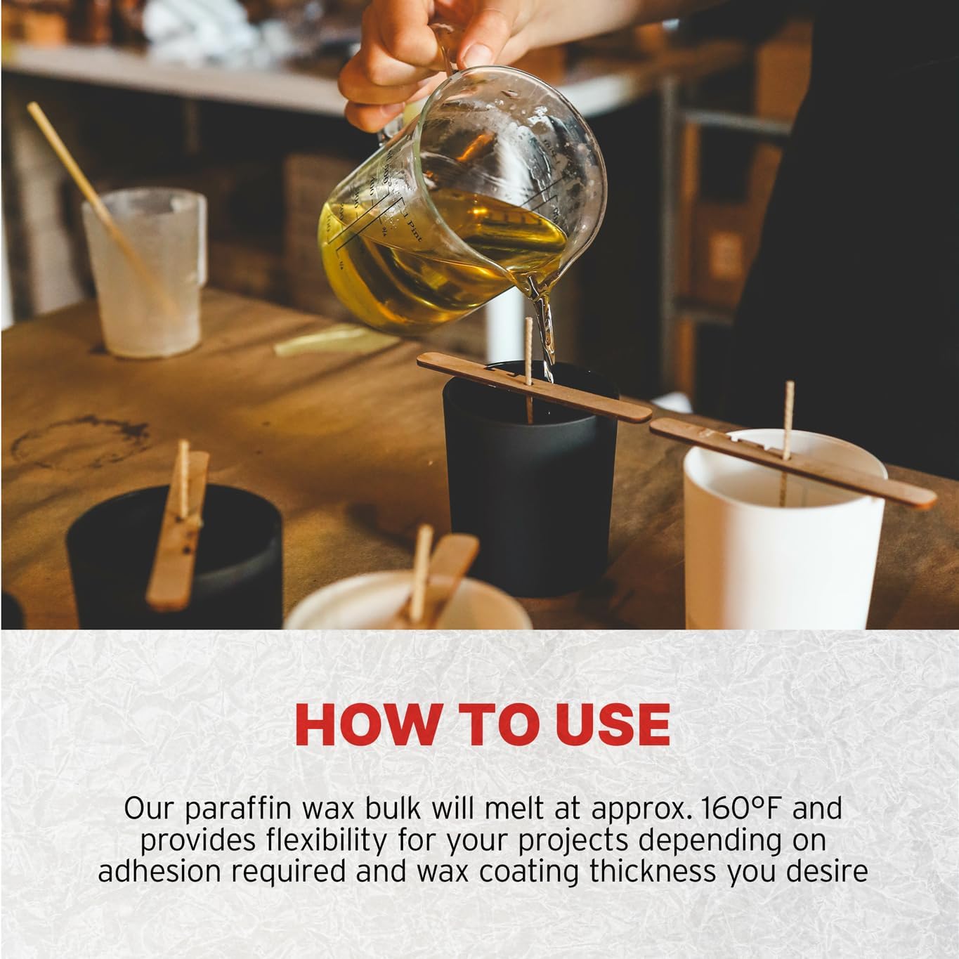 10 lb Pack of Easy-to-Use Paraffin Wax Pastilles for Candle Making with 160F Melt Point