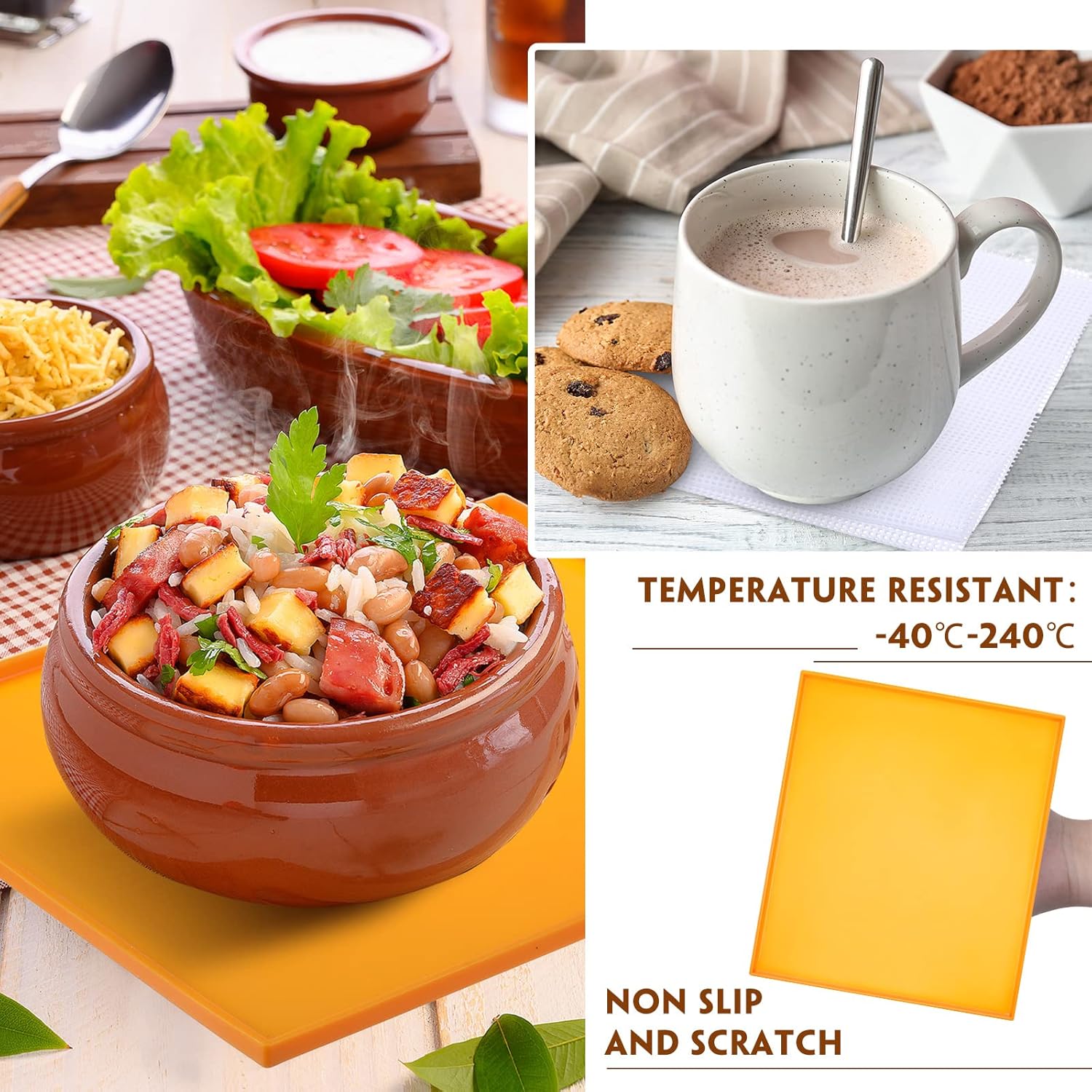 10 Mesh Dehydrator Mats & 8 Silicone Dehydrator Sheets with Edge - Non Stick Fruit Leather Trays & Accessories