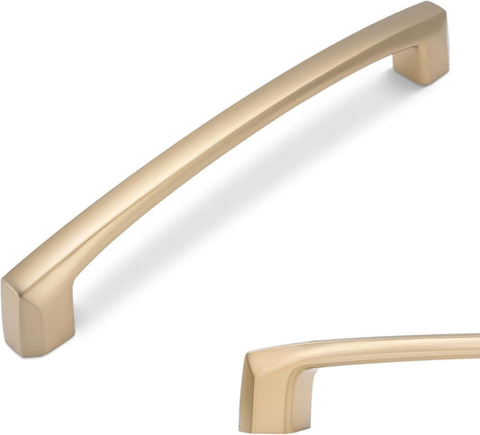 10 Pack 5 Inch Champagne Bronze Kitchen Cabinet Handles - Zinc Alloy Drawer Pulls - WildKart