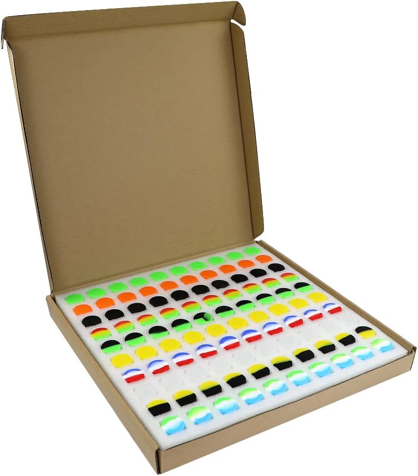 10 Pack 6ml Glass Wax Container with Lid - Non Stick Silicone Container for Wax, Oil, Lotion, Cream