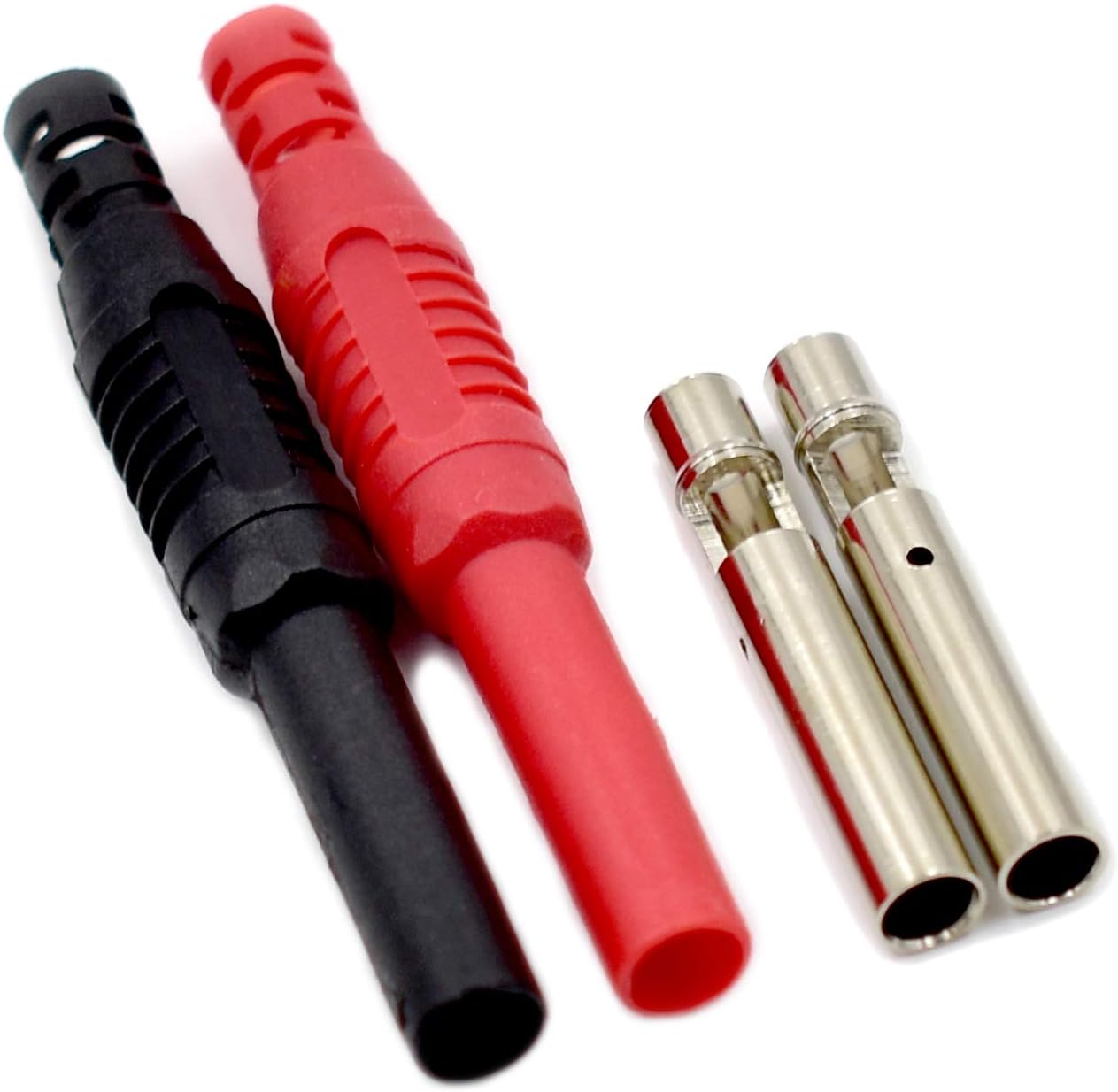 10-Pack Brass Insulated Safety Shrouded Female Banana Plug Jack Solder Cable Connector