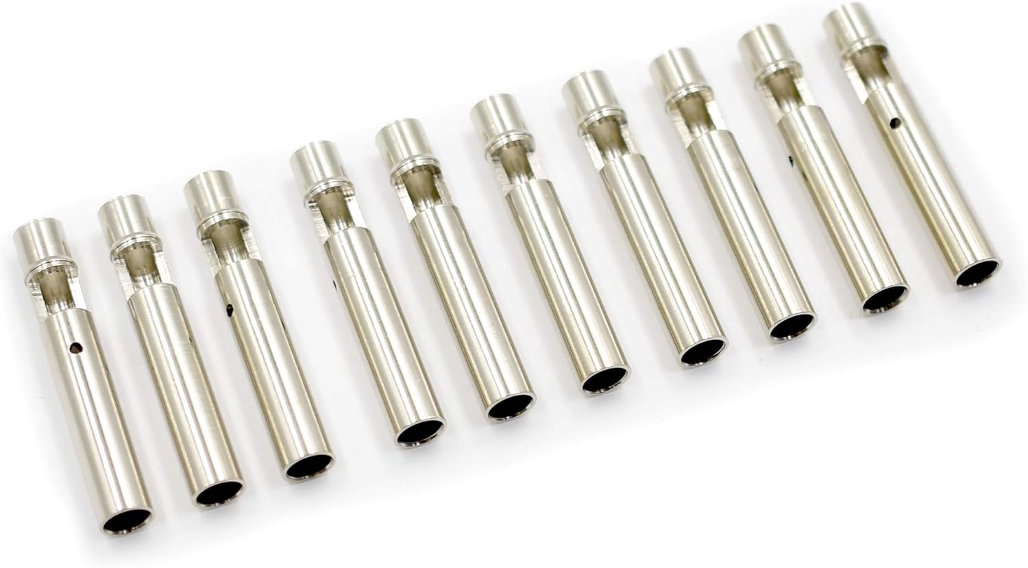 10-Pack Brass Insulated Safety Shrouded Female Banana Plug Jack Solder Cable Connector