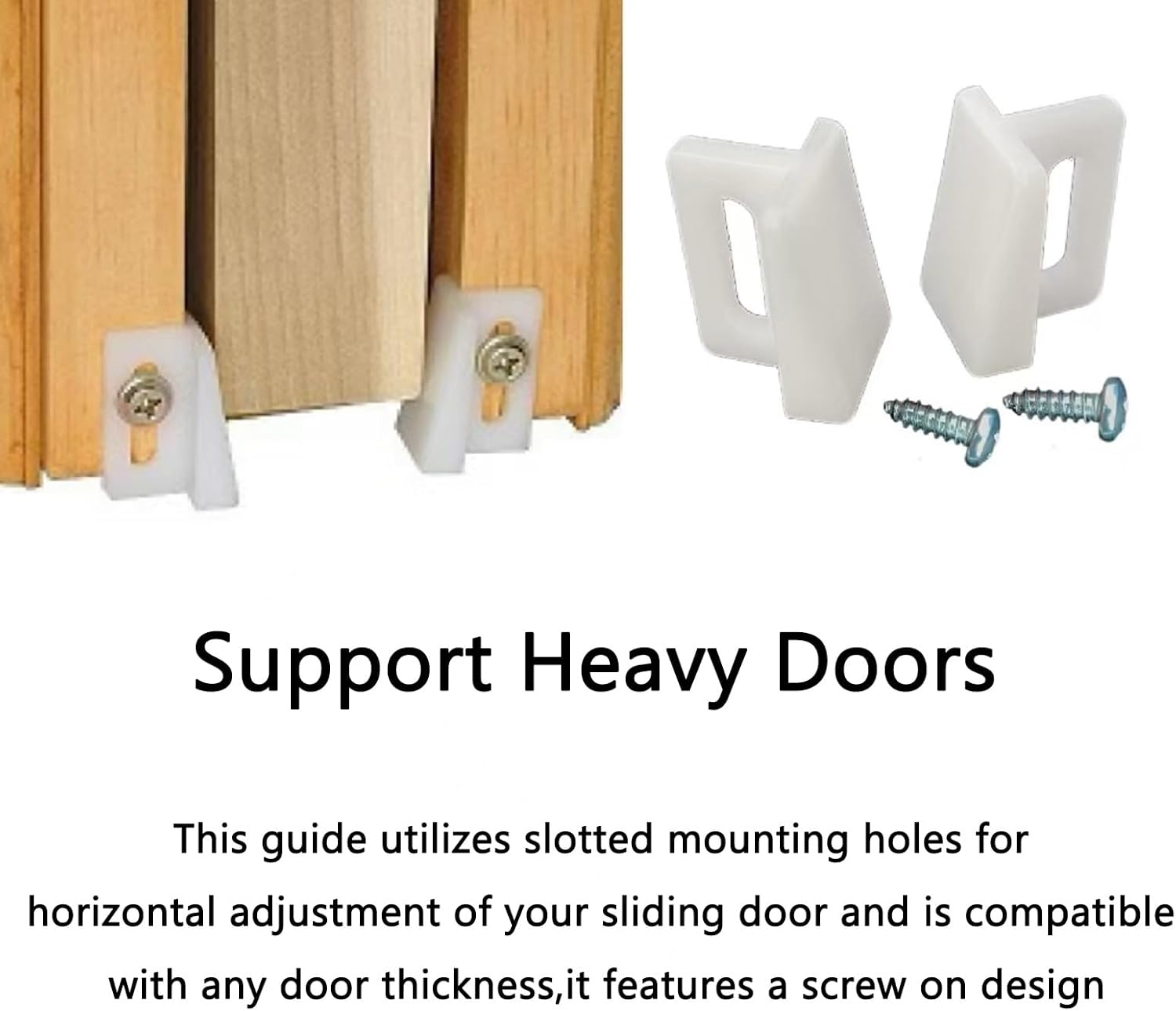 10 Pack CAMGJORT N 6950 Pocket Door Guide - Bottom Guide 1.125 Inch, Jamb Mounted