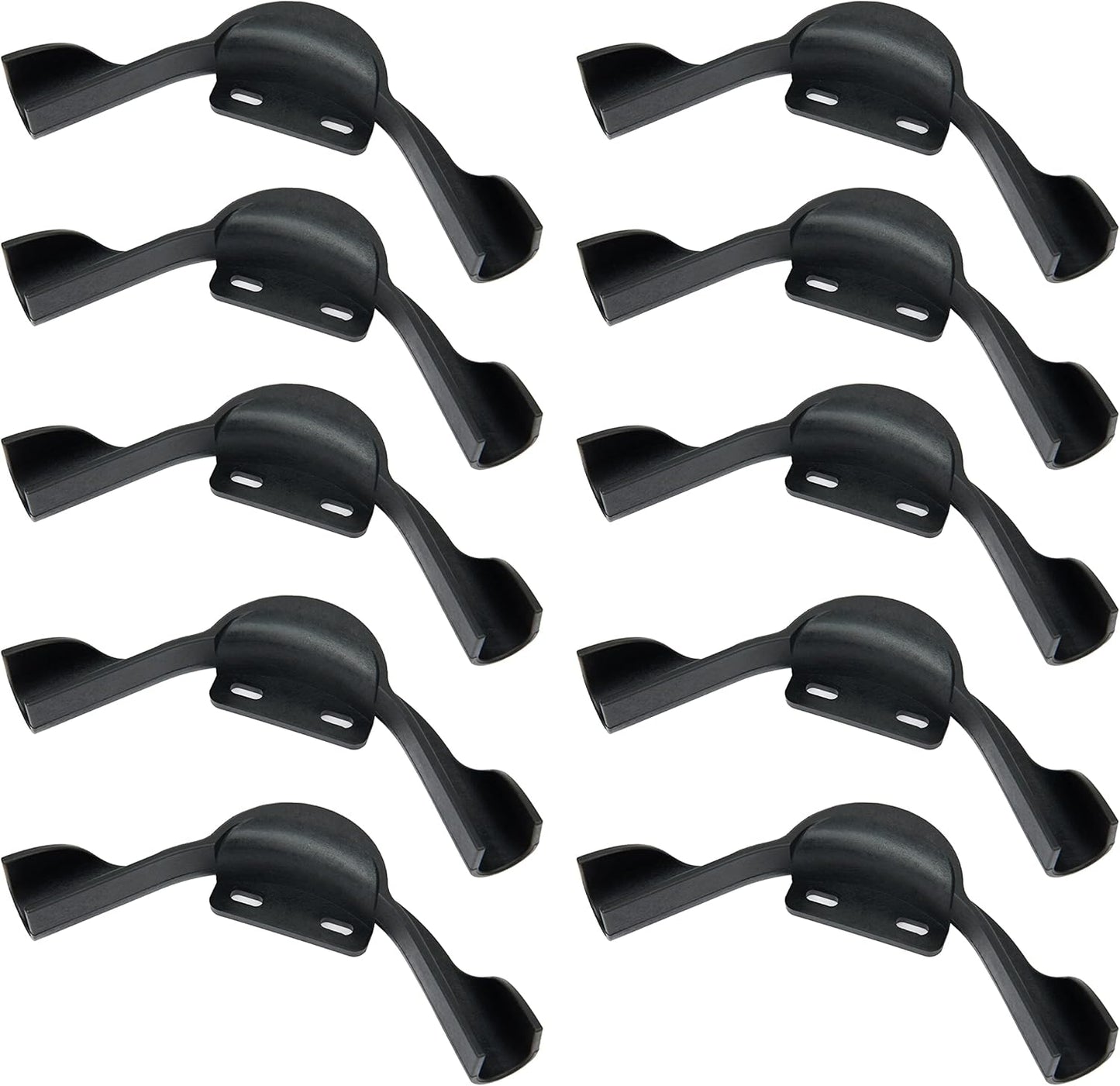 10-Pack EFIELD 1/2-inch Plastic Polymer PEX Pipe 90-Degree Bend Support with Mounting Plate (1/2 Inch)