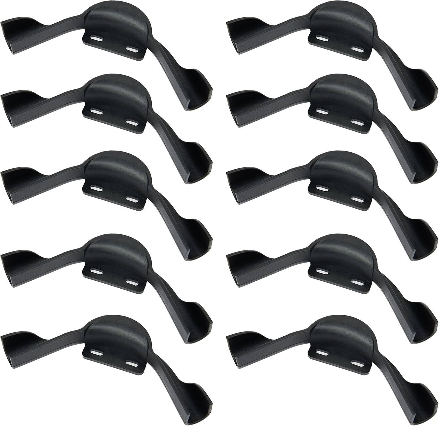 10-Pack EFIELD 1/2-inch Plastic Polymer PEX Pipe 90-Degree Bend Support with Mounting Plate (1/2 Inch)