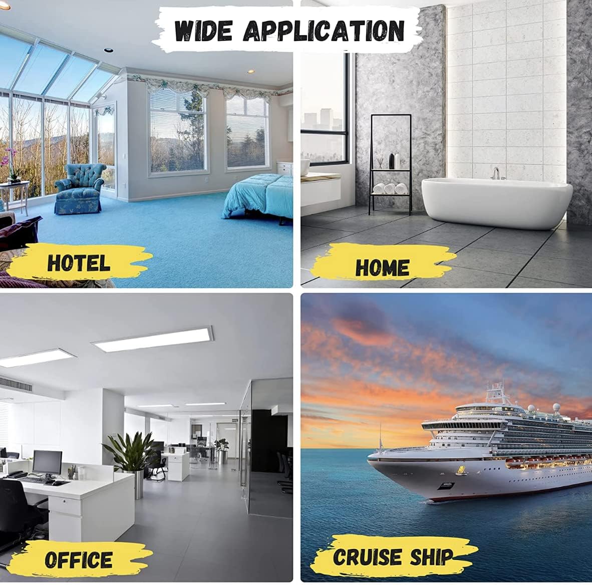 10-Pack European to American Plug Adapters, Type A Outlet, EU to US Wall Plug Converter, White - Compatible with Canada and Mexico