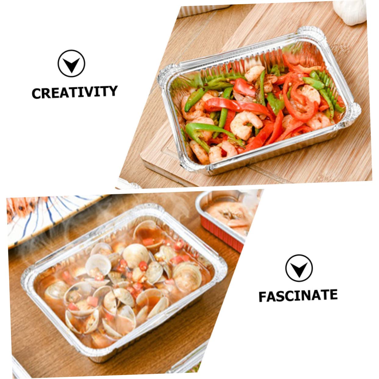 10-Pack Heavy Duty Disposable Foil Food Pans for Air Fryer & BBQ - Silver Roasting Trays for Grilling & Baking