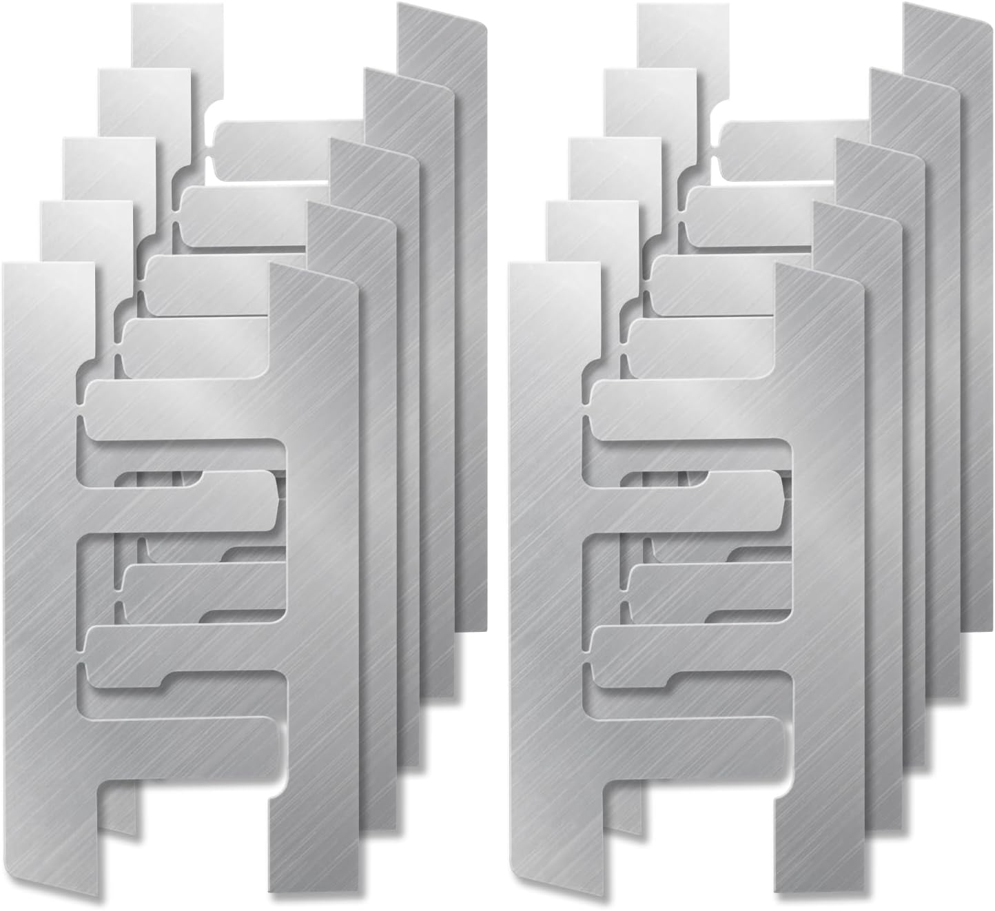 10 Pack Jicoyin Electrical Box Mounting Straps for Old Work Switch Boxes with Plaster Ears