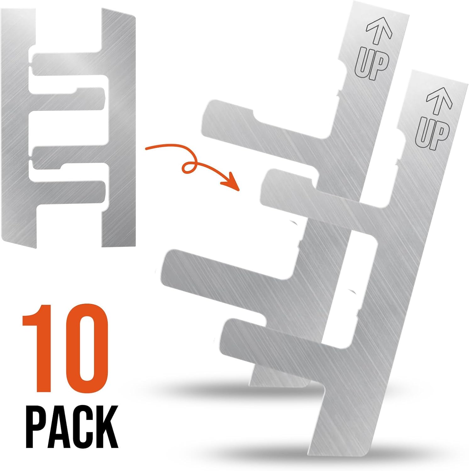10 Pack Jicoyin Electrical Box Mounting Straps for Old Work Switch Boxes with Plaster Ears