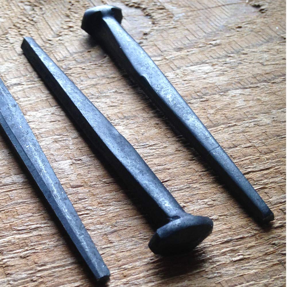 10-Pack of 3" Wrought Head-Rose Head Nails - Antique Hardware Depot