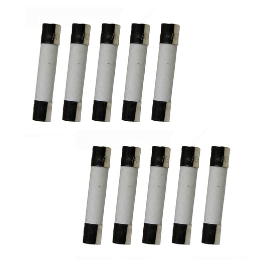 10-Pack of COMPSTUDIO 6x30mm F0.5AL250V 0.5A 250V Fast Blow Ceramic Fuses