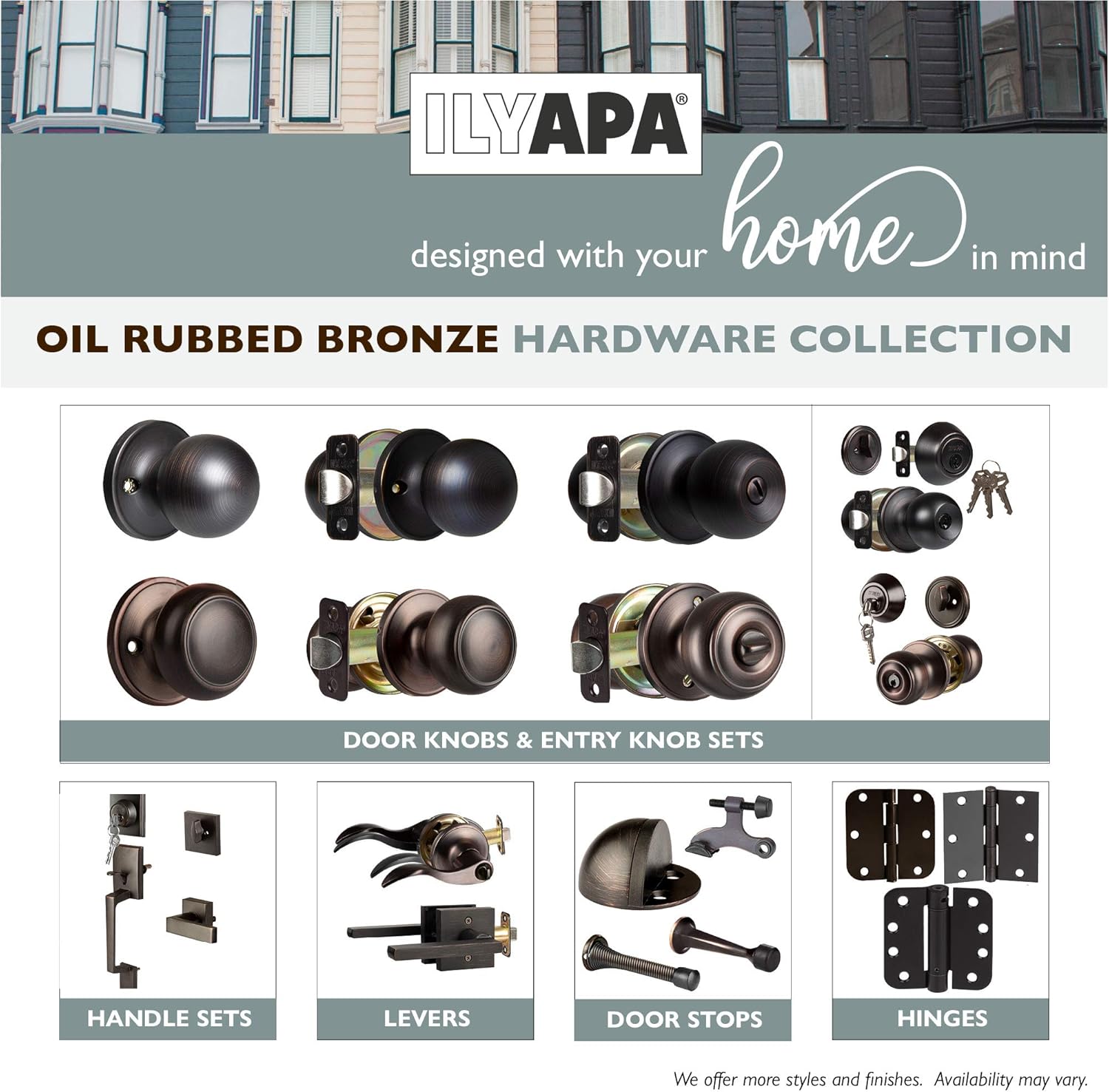 10 Pack Oil Rubbed Bronze Privacy Door Knobs for Bed and Bath - Ball Style Interior Keyless Turn Locking Round Handle