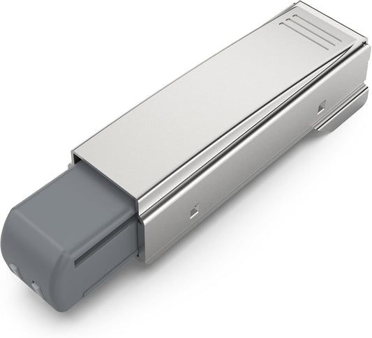 10 Pack Soft Close Motion Damper Mechanism for Full Overlay Hinges - Smooth Slow Straight-Arm Retrofitting Attachment - Concealed Cabinet Door Replacement Hardware