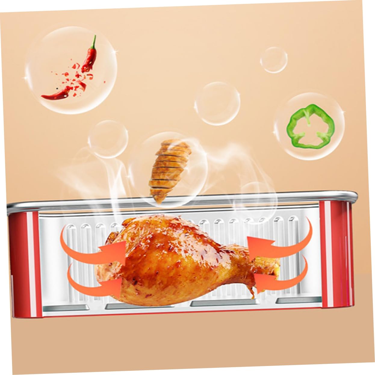 10 Pack VOSAREA Portable BBQ Aluminum Foil Trays for Outdoor Cooking - Disposable Cookware and Food Storage