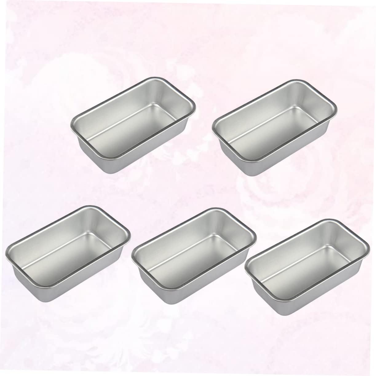 10 Piece Bread Baking Tray Set with Lid - Cheesecake Casserole Dishes, Wire Loaf Pan, Divided Serving Tray - Fryer Oven Loaf Tin Baking Dish - Household Baking Plate Silver