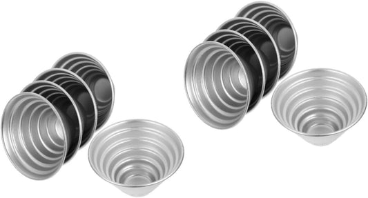 10-Piece Cake Mold Set for Home Baking - Mini Cake Pans, Egg Tart Molds, Pudding Pans - Cheese Cake Mold & Baking Accessory