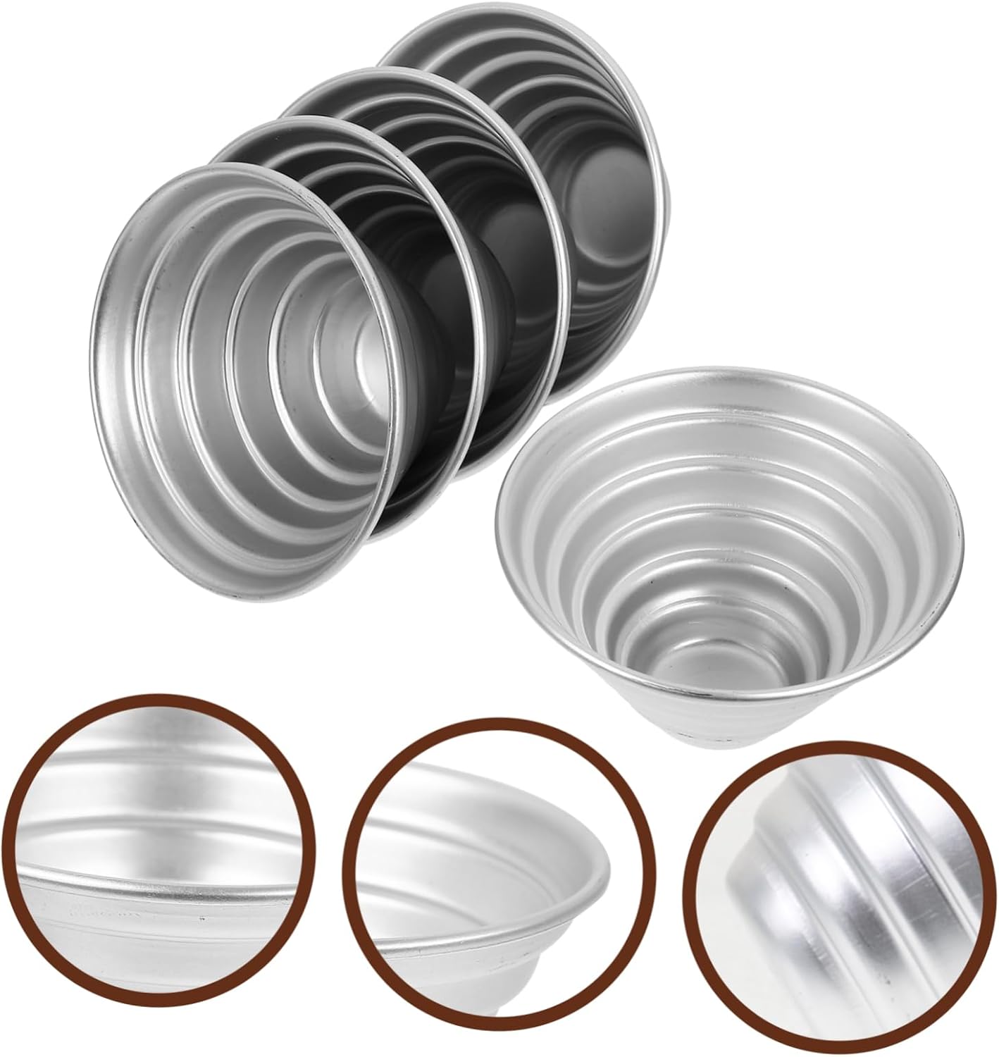 10-Piece Cake Mold Set for Home Baking - Mini Cake Pans, Egg Tart Molds, Pudding Pans - Cheese Cake Mold & Baking Accessory