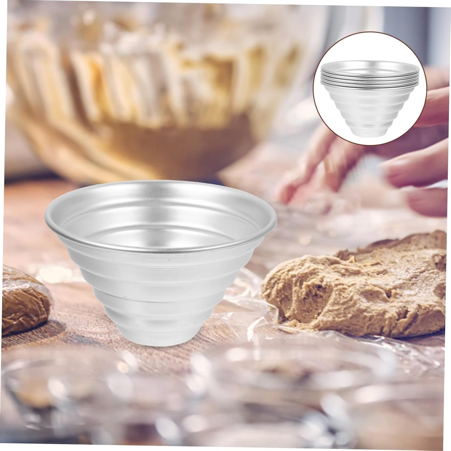 10-Piece Cake Mold Set for Home Baking - Mini Cake Pans, Egg Tart Molds, Pudding Pans - Cheese Cake Mold & Baking Accessory