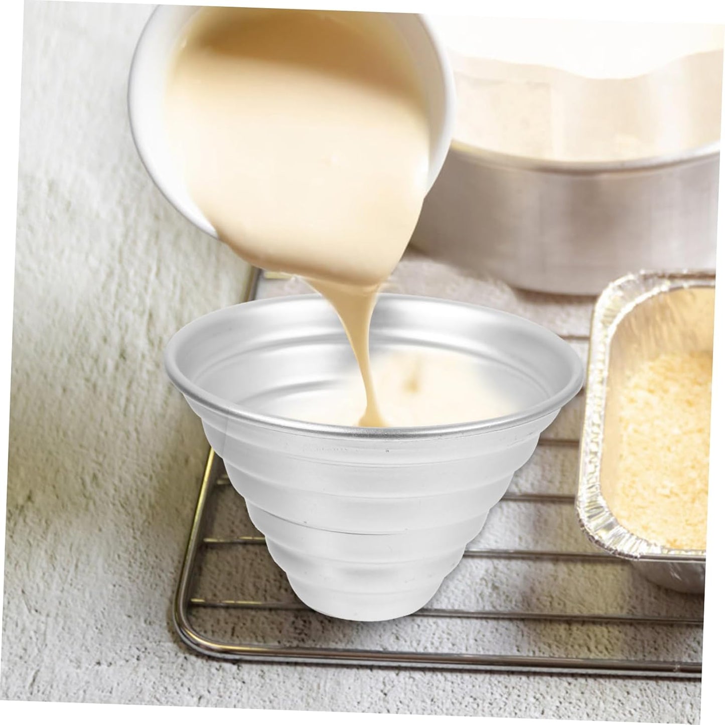 10-Piece Cake Mold Set for Home Baking - Mini Cake Pans, Egg Tart Molds, Pudding Pans - Cheese Cake Mold & Baking Accessory