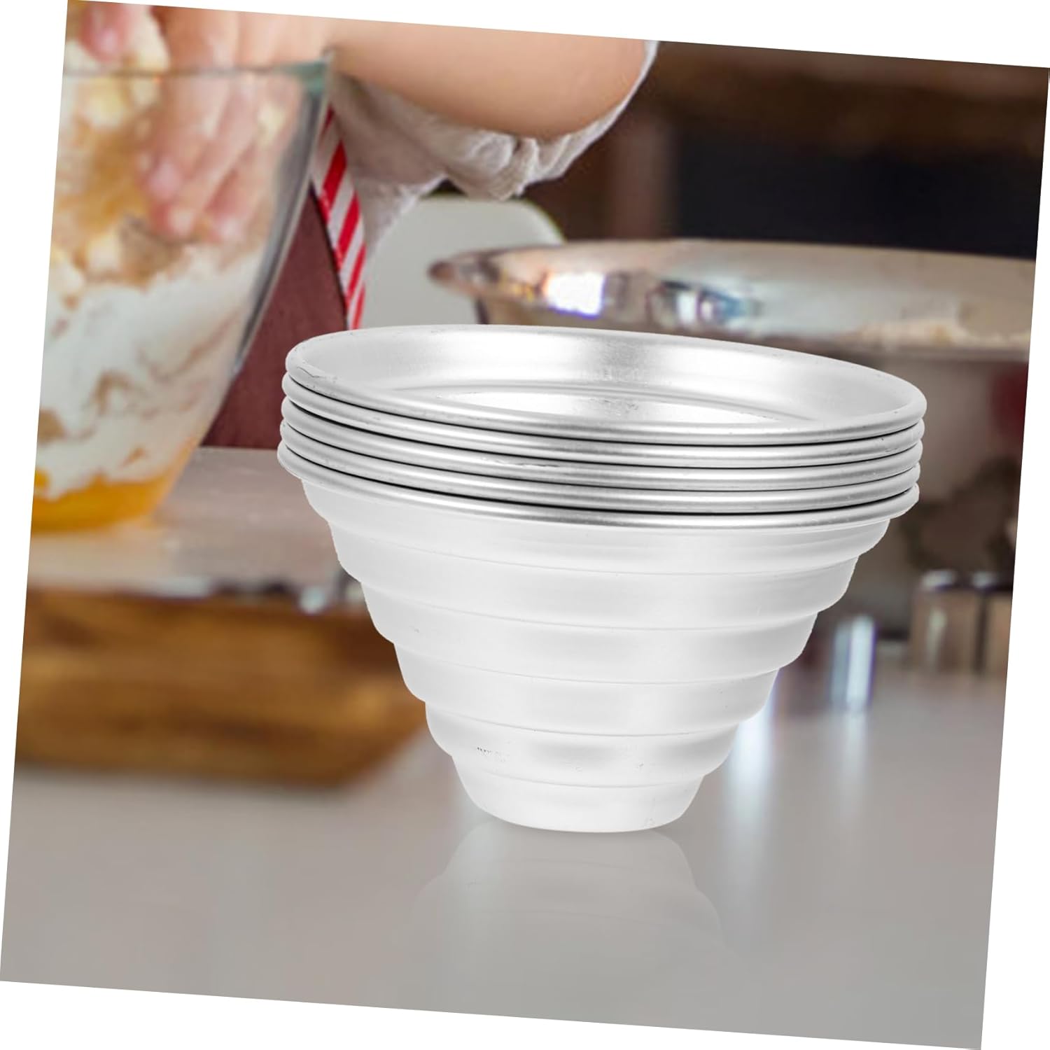 10-Piece Cake Mold Set for Home Baking - Mini Cake Pans, Egg Tart Molds, Pudding Pans - Cheese Cake Mold & Baking Accessory