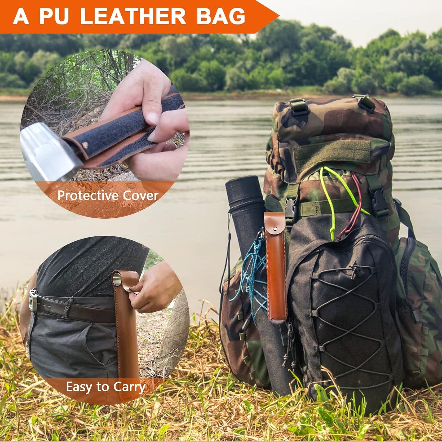 10-Piece Upgrade Wood Auger Drill Bit Set with Hexagon Bushcraft Hand Auger Wrench - Survival Tool Kit by MinliGUY