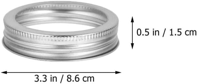 10 Sets Mason Jar Lids - Regular and Wide Mouth Canning Lids - Leakproof and Bulk Canning Supplies