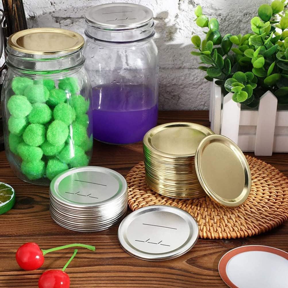 10 Sets Mason Jar Lids - Regular and Wide Mouth Canning Lids - Leakproof and Bulk Canning Supplies