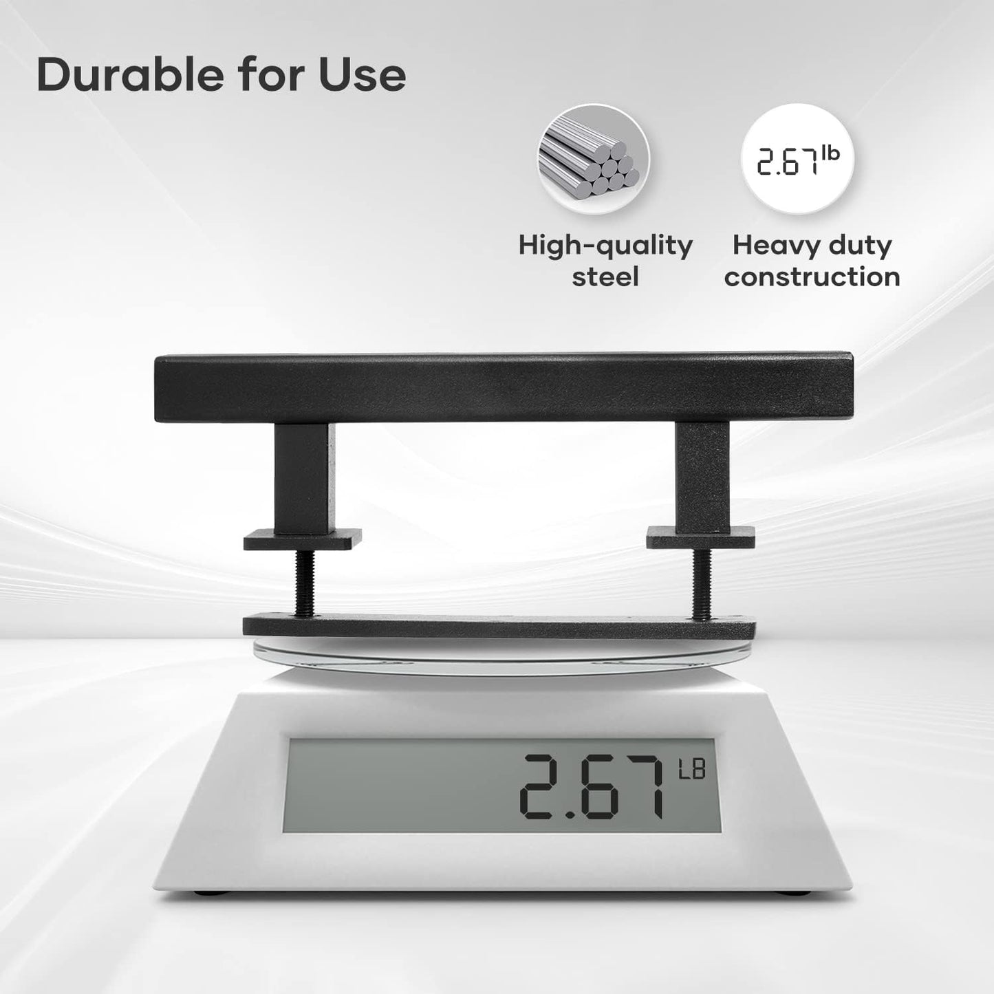 10" Square Sliding Barn Door Pull Handle Set - Double Sided, Heavy Duty, Matte Black Finish - Easy Installation