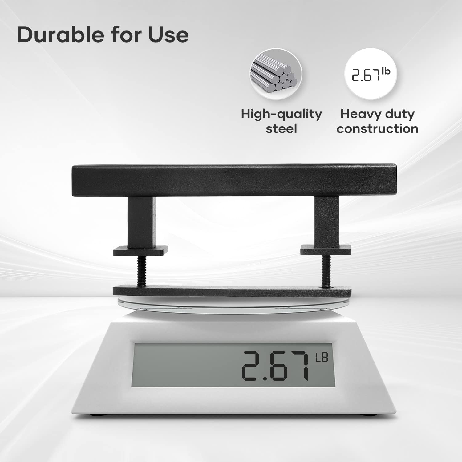 10" Square Sliding Barn Door Pull Handle Set - Double Sided, Heavy Duty, Matte Black Finish - Easy Installation