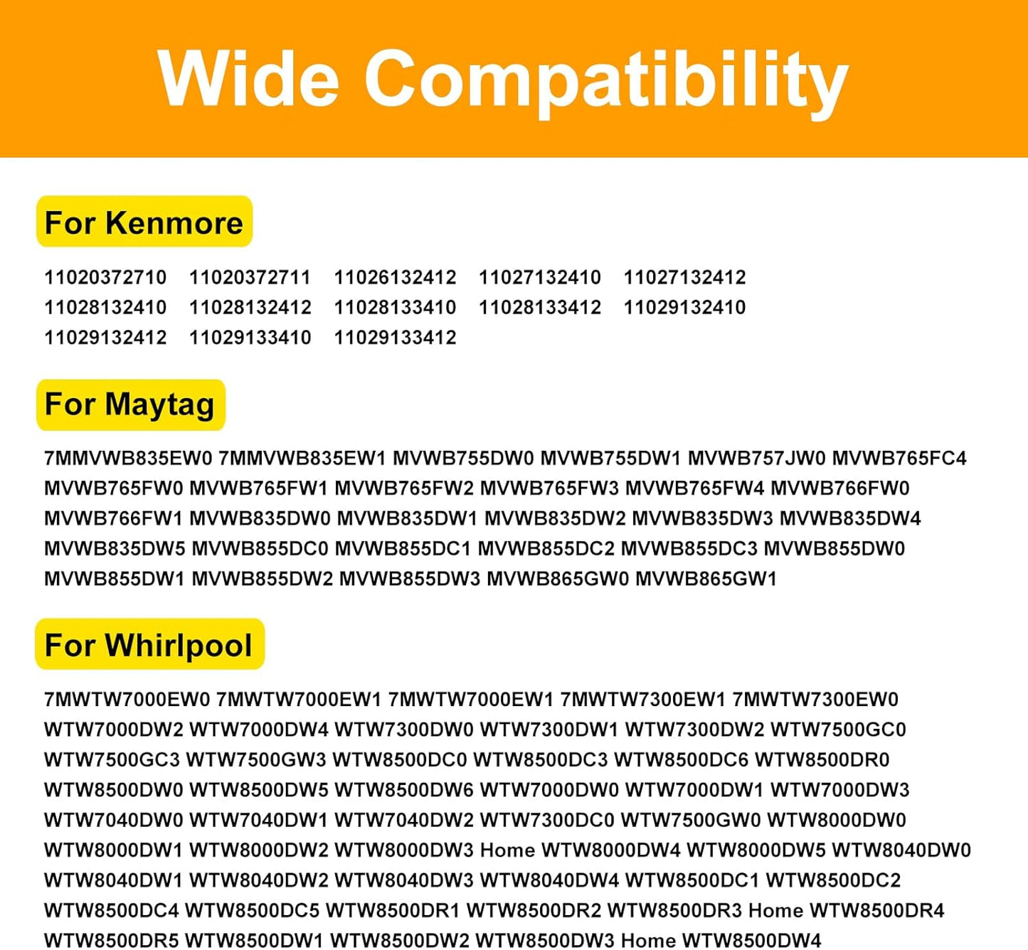 10-Year Warranty Gubeter Upgraded Washer Lid Lock Assembly OEM Latch for Whirlpool Cabrio Kenmore Maytag Bravos XL - Replaces W10810403 W10861642 W10787836