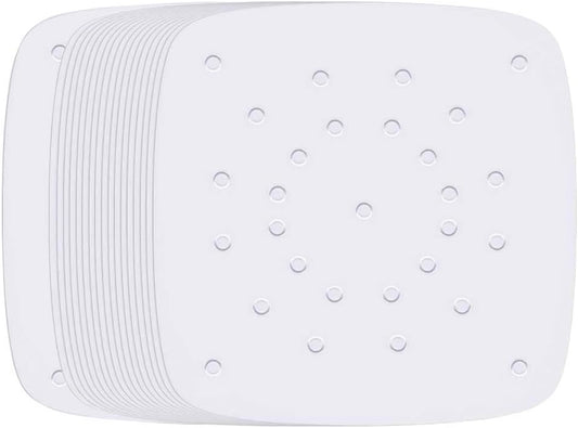 100 Pack 8.5 inch Square Air Fryer Parchment Liners/Bamboo Steamer Papers for Steaming Basket - Various Sizes Available