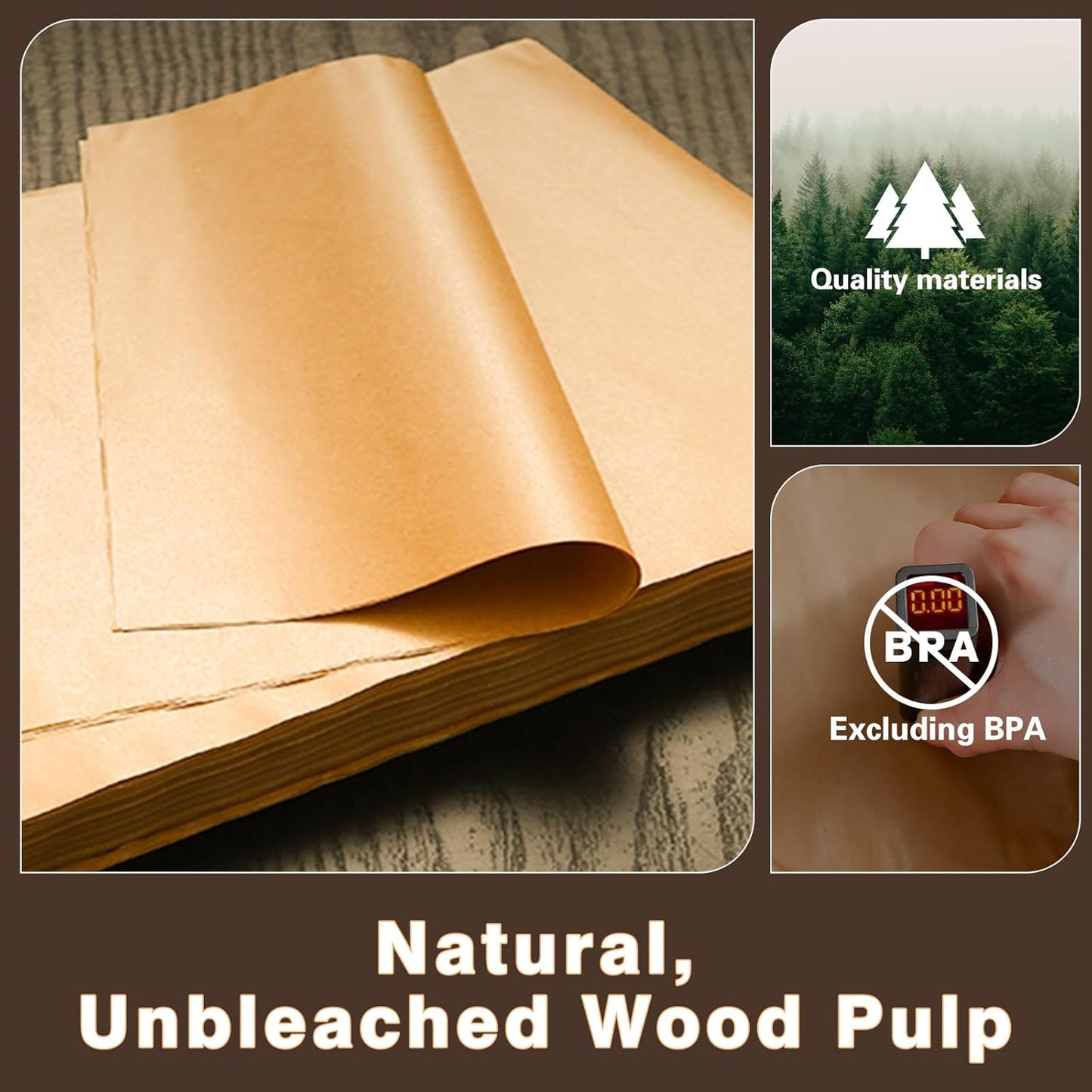 100 PCS Unbleached Air Fryer Liners for Breville BOV900BSS - Compatible with Breville the Smart Oven Air Fryer Pro, Includes 4 Oven Liners