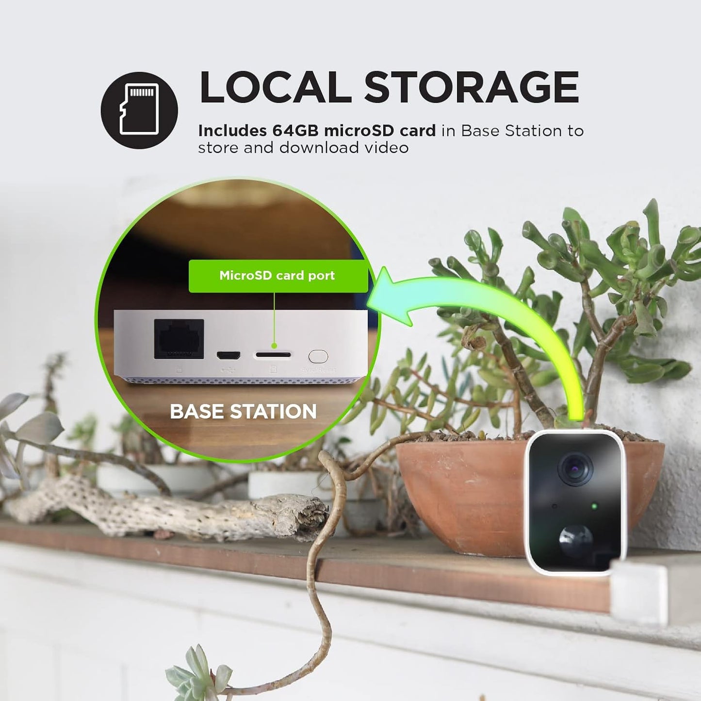 1080p Full HD Outdoor Wi-Fi Battery-Operated Smart Security Cameras System by Home Zone Security