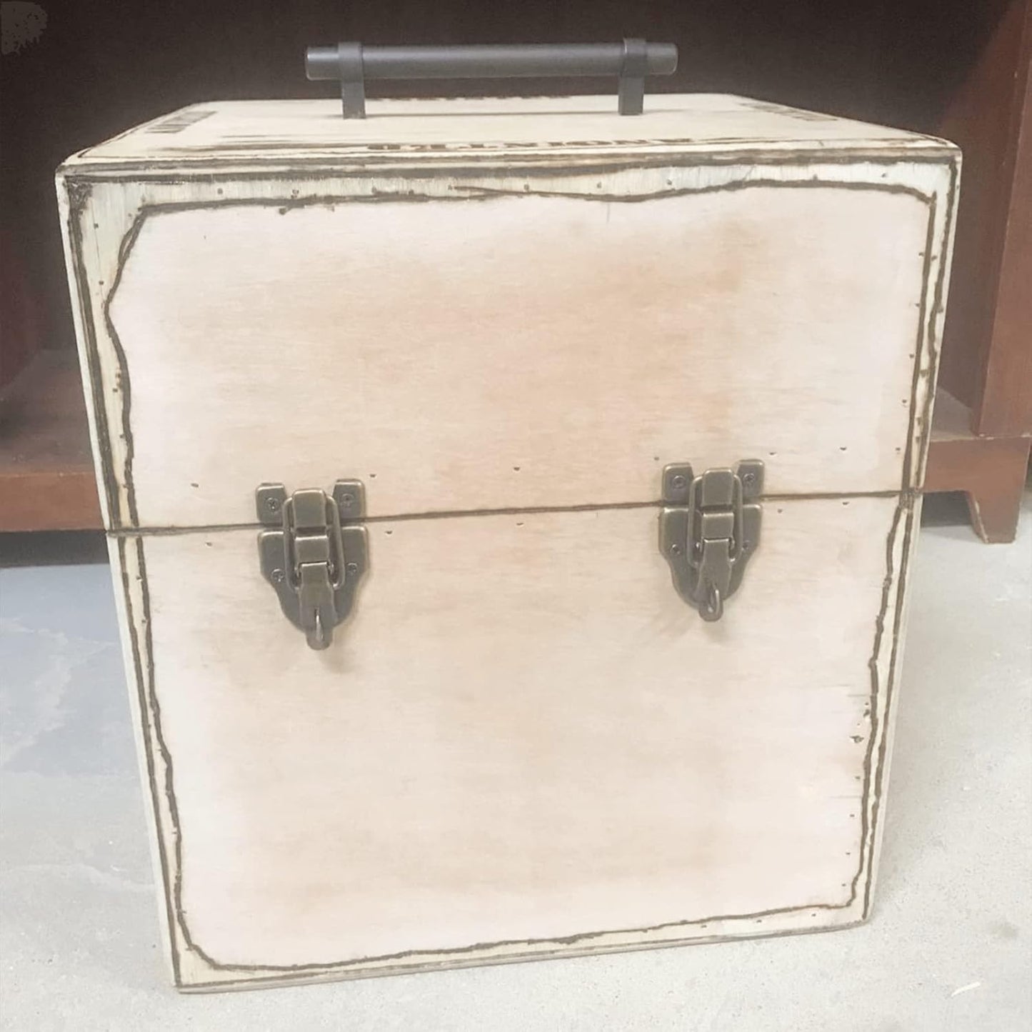 10Pcs Antique Bronze Retro Style Box Toggle Latch with Padlock Hole for Wooden Case - 59x40mm