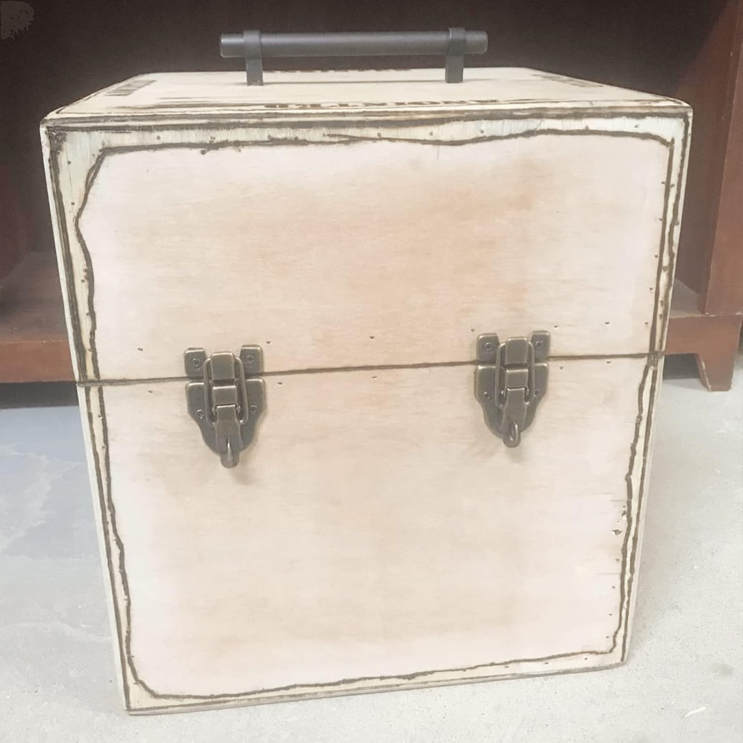 10Pcs Antique Bronze Retro Style Box Toggle Latch with Padlock Hole for Wooden Case - 59x40mm