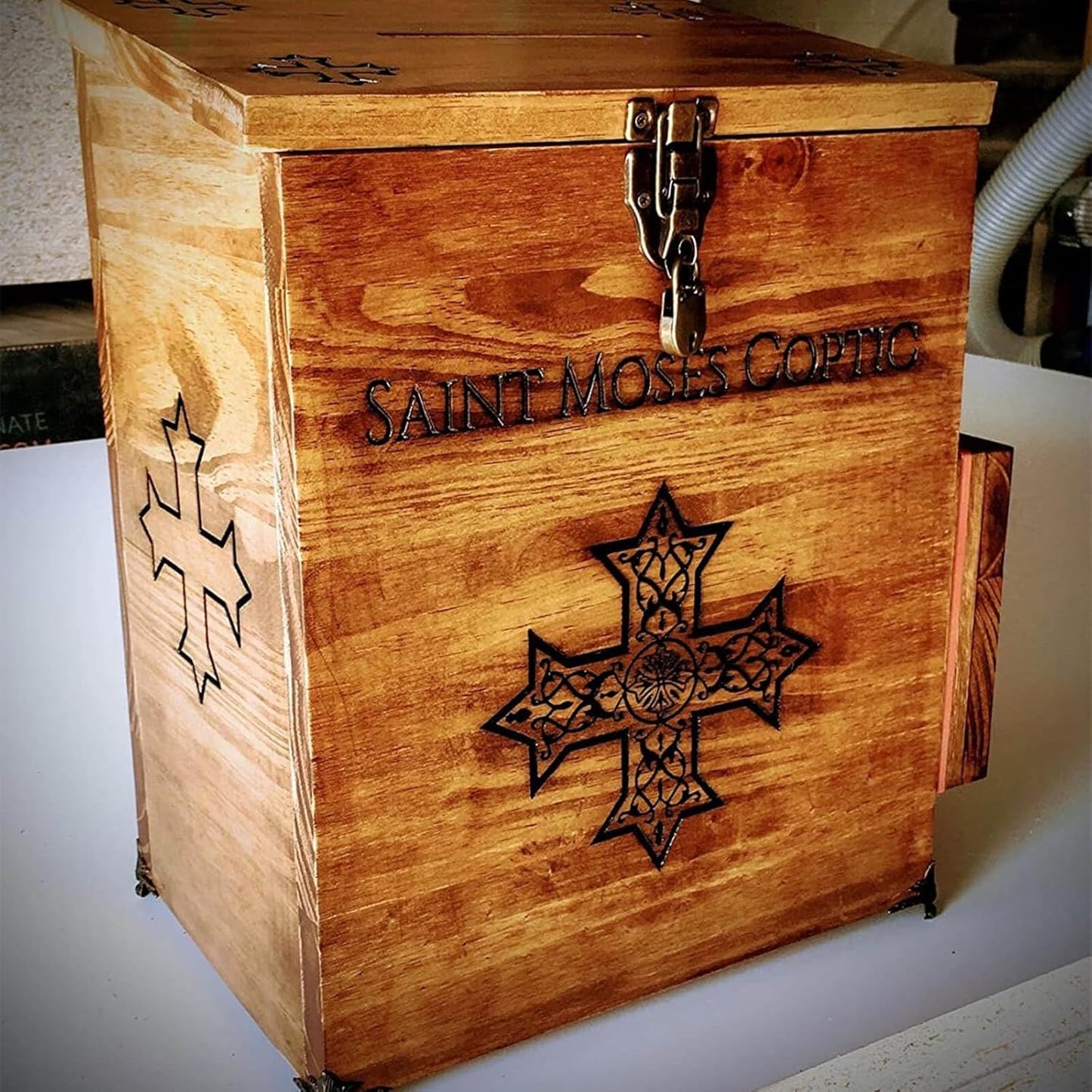 10Pcs Antique Bronze Retro Style Box Toggle Latch with Padlock Hole for Wooden Case - 59x40mm