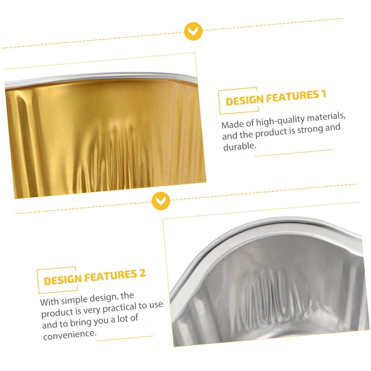 10Pcs Disposable BBQ Foil Pans with Lids - 510ml Capacity for Outdoor Events and Meal Prep