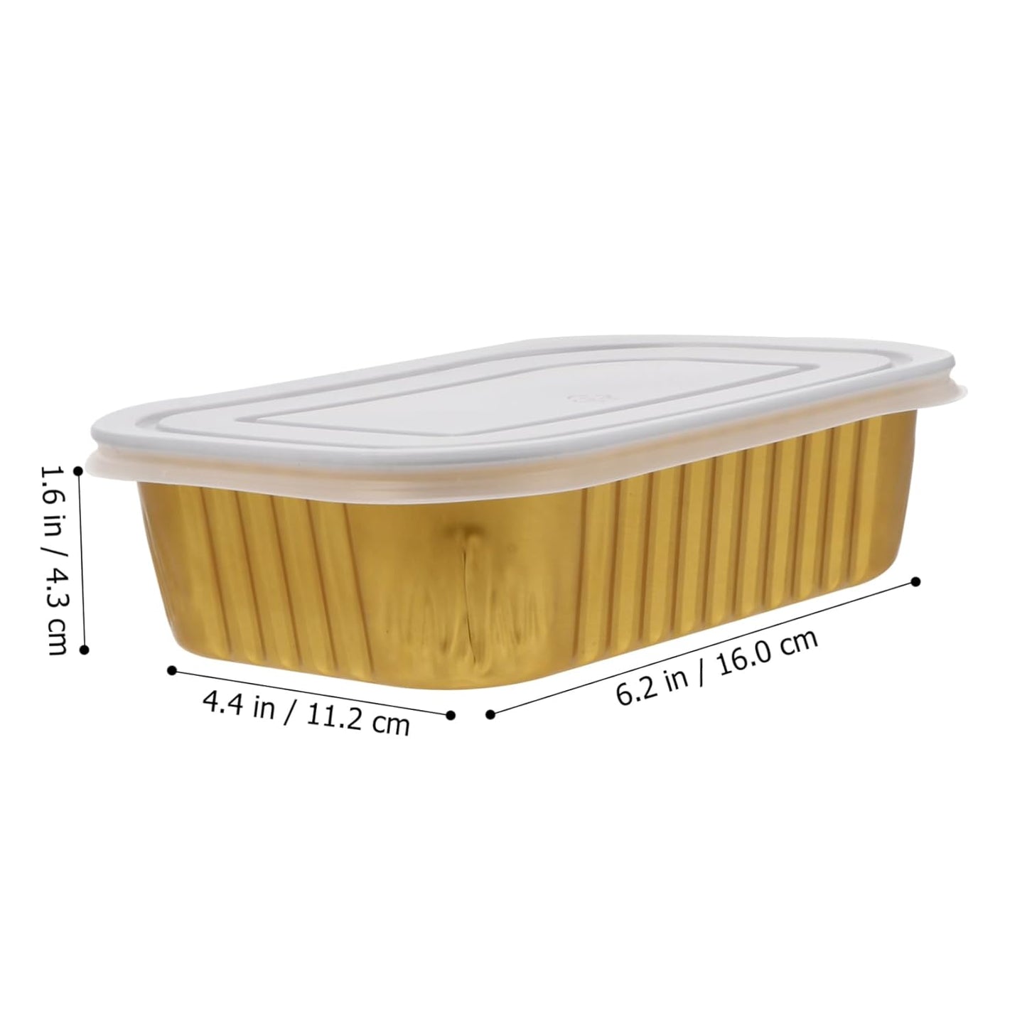 10Pcs Disposable BBQ Foil Pans with Lids - 510ml Capacity for Outdoor Events and Meal Prep