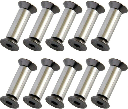 10pcs Knife Handle Bolt Rivets Screw Fastener Nut DIY Material for US Teamwill