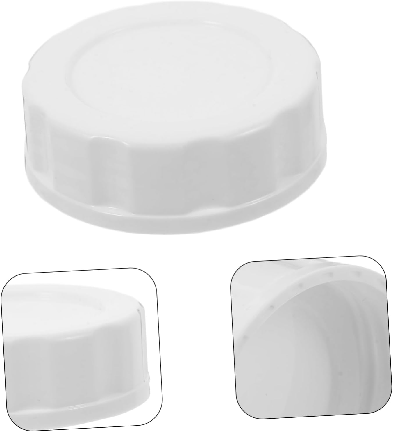 10pcs Plastic Mason Jar Lids with Silicone Rings for Wide & Regular Mouth Canning - Ideal for Liquid Storage, Reusable Milk Bottle Sealing & Freshness Preservation