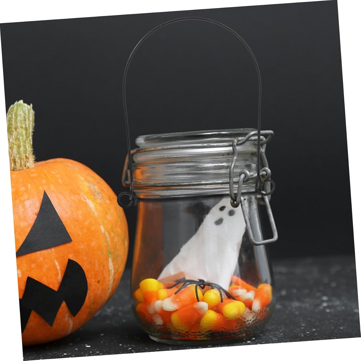 10pcs Set Stainless Steel Mason Jar Hanger for Wide Mouth Jars - Elegant Wire Handles - Wall Mount Canning Jars Holder