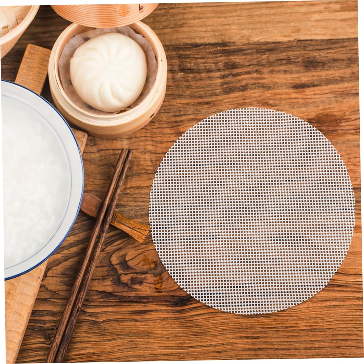 10pcs Yellow Food Grade Silicone Steamer Mats for Bakeware, Stove, Oven - Reusable Non-Stick Liners & Racks - Instant Stove Topper Adapter