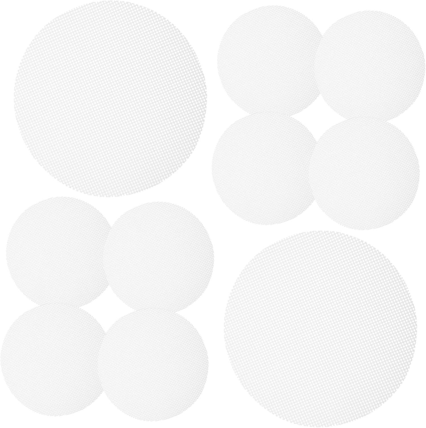 10pcs Yellow Silicone Steamer Mat Set for Electric Stove, Oven, Toaster - Reusable Mesh Liners for Bakeware and Inflatables