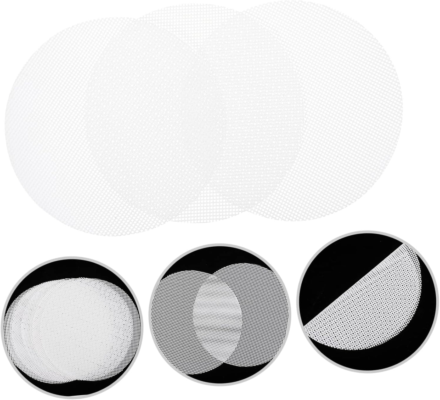 10pcs Yellow Silicone Steamer Mat Set for Electric Stove, Oven, Toaster - Reusable Mesh Liners for Bakeware and Inflatables