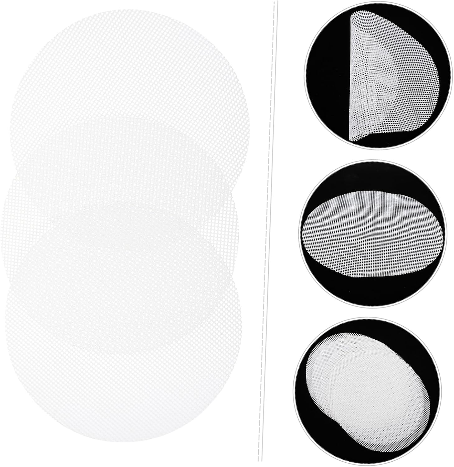 10pcs Yellow Silicone Steamer Mat Set for Electric Stove, Oven, Toaster - Reusable Mesh Liners for Bakeware and Inflatables