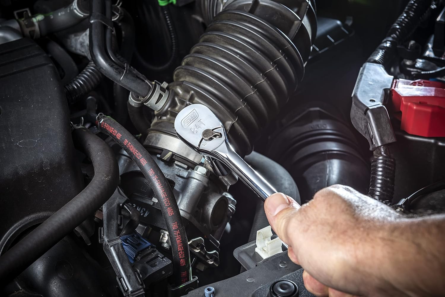 11" GearWrench 3/8" Drive 84-Tooth Long Handle Teardrop Ratchet - Model 81264A-07