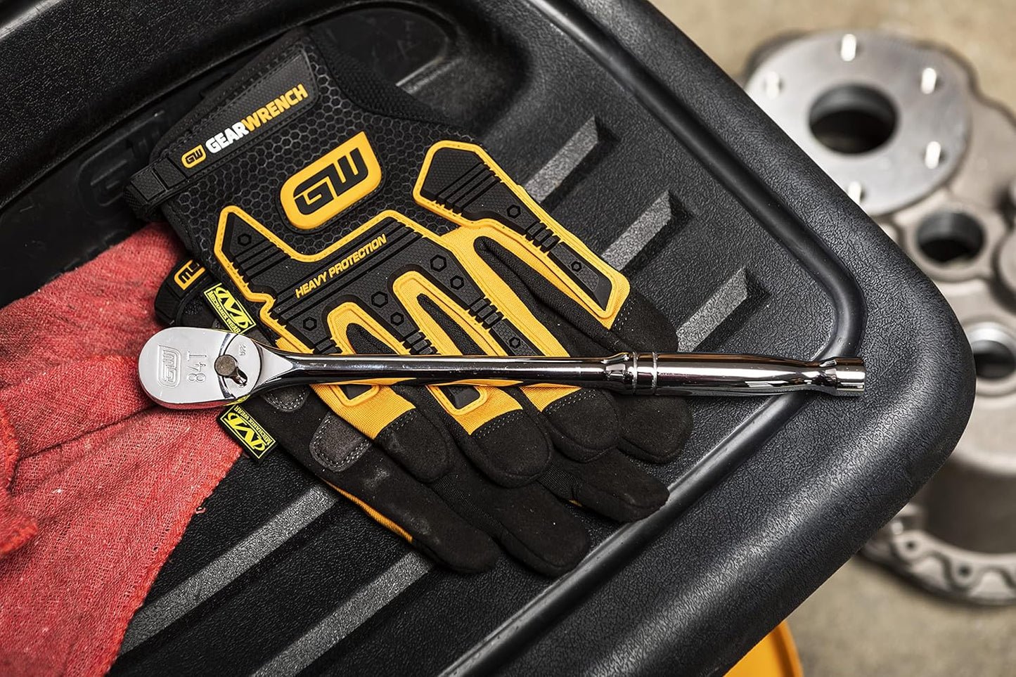 11" GearWrench 3/8" Drive 84-Tooth Long Handle Teardrop Ratchet - Model 81264A-07