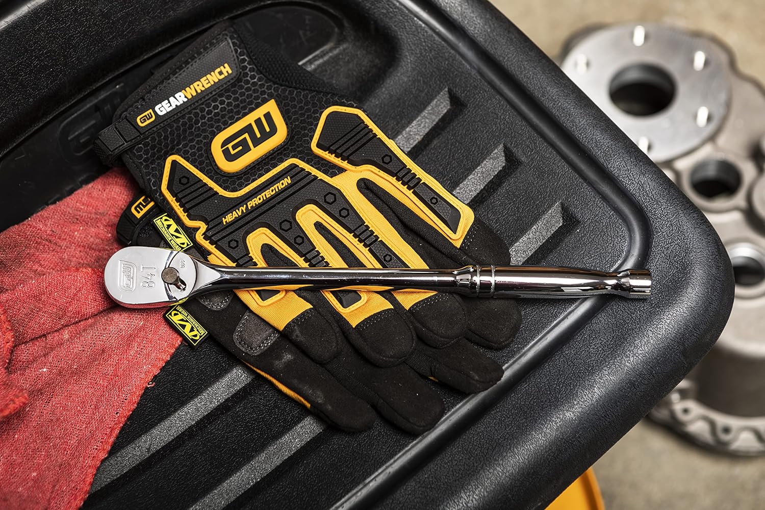 11" GearWrench 3/8" Drive 84-Tooth Long Handle Teardrop Ratchet - Model 81264A-07